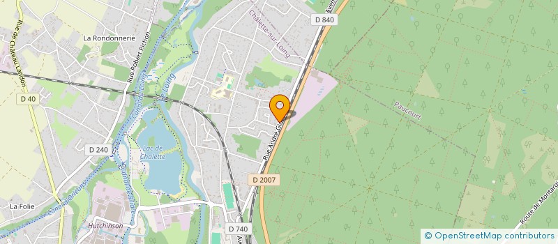 localisation de l'entreprise MONDIALE FIBRE 45 à CHALETTE-SUR-LOING