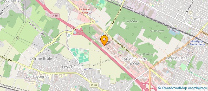 localisation de l'entreprise MONDIALIS GROUP  HERBLAY-SUR-SEINE