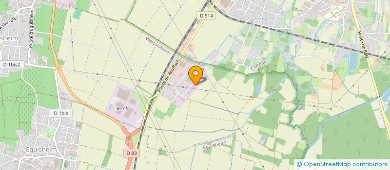 localisation de l'entreprise MONDIALPODO ALSACE  WETTOLSHEIM