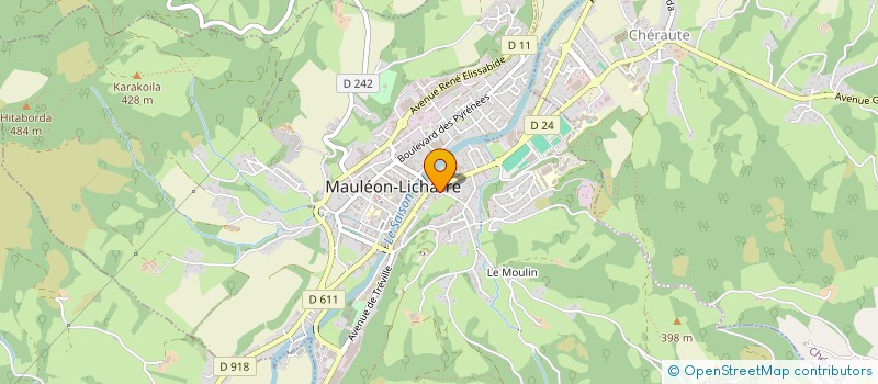 localisation de l'entreprise MONDINA PLATRERIE  MAULEON-LICHARRE