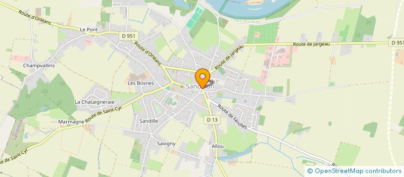 localisation de l'entreprise MONDO DELLA PIZZA à SANDILLON