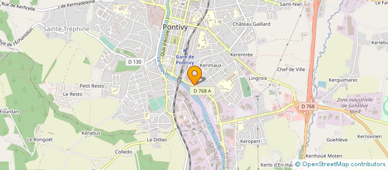 localisation de l'entreprise MONDO HABITAT à PONTIVY