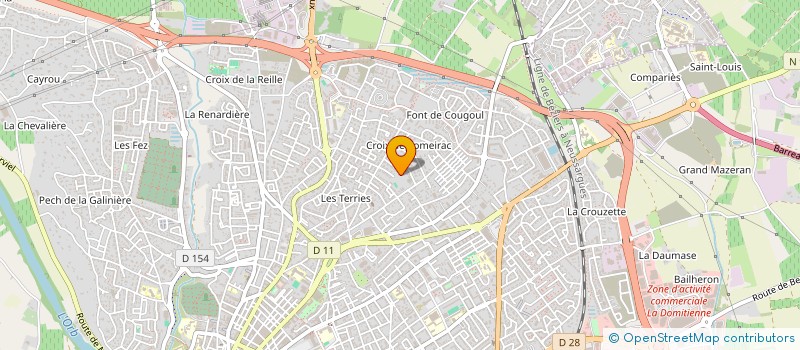 localisation de l'entreprise MONDO TRIO  BEZIERS