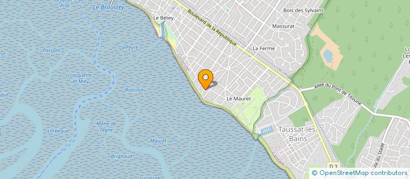 localisation de l'entreprise MONDOBURO-FLOIRAC  ANDERNOS-LES-BAINS