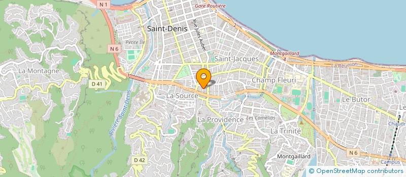 localisation de l'entreprise MONDON AMICALE USEP UFOLEP  SAINT-DENIS