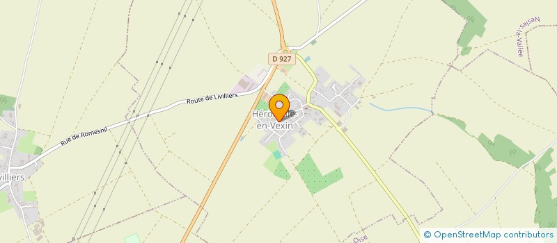 localisation de l'entreprise MONDOVILLE  HEROUVILLE-EN-VEXIN