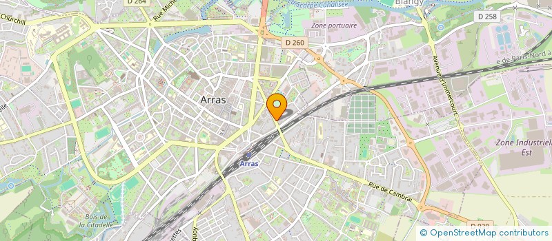 localisation de l'entreprise MONDRIAAN à ARRAS