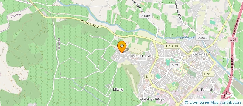 localisation de l'entreprise MONE  PEZENAS