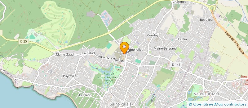 localisation de l'entreprise MONEBAT  SAINT-PALAIS-SUR-MER