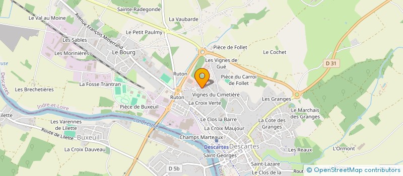 localisation de l'entreprise MONECARTE  DESCARTES