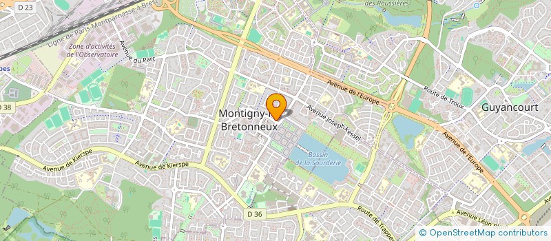 localisation de l'entreprise MONECOM  MONTIGNY-LE-BRETONNEUX