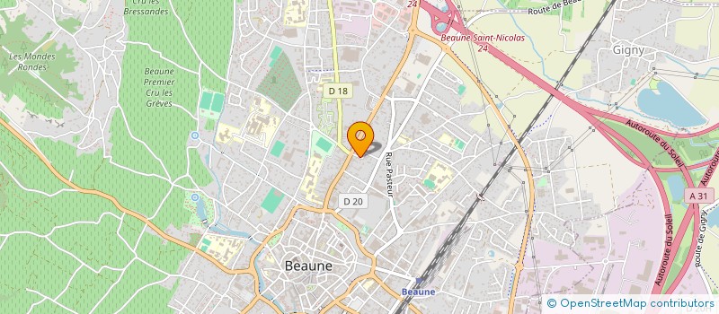 localisation de l'entreprise MONEGLIA à BEAUNE