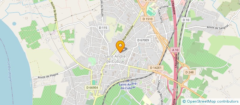 localisation de l'entreprise MONEIN  SAINT-ANDRE-DE-CUBZAC