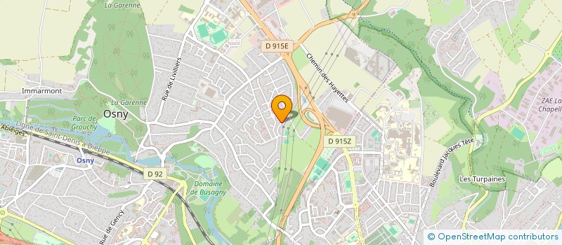 localisation de l'entreprise MONEL  OSNY