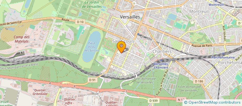 localisation de l'entreprise MONERGY à VERSAILLES