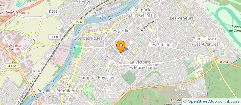 localisation de l'entreprise MONERIF - SERVICES  COMPIEGNE