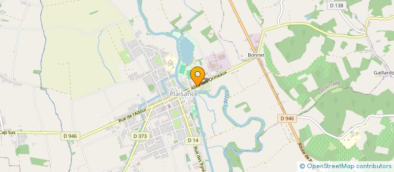 localisation de l'entreprise MONERRIZ  PLAISANCE