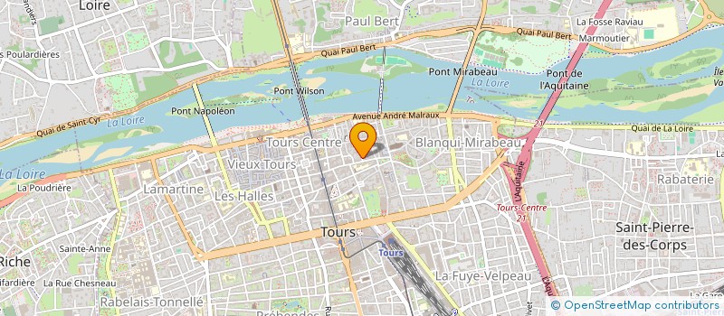 localisation de l'entreprise MONESK  TOURS