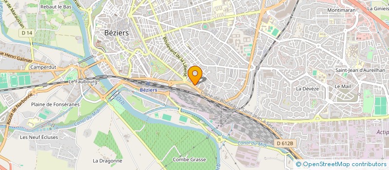 localisation de l'entreprise MONESTIER  BEZIERS