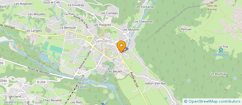 localisation de l'entreprise MONET ELECTRICITE  SAMOENS