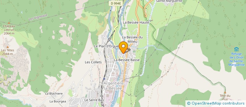 localisation de l'entreprise MONET GOYON  L'ARGENTIERE-LA-BESSEE