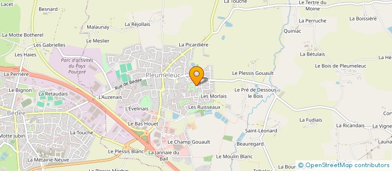 localisation de l'entreprise MONETA CREATIONS à PLEUMELEUC