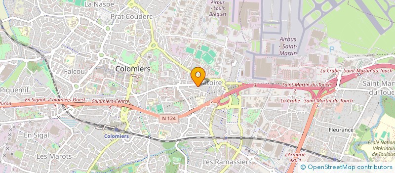 localisation de l'entreprise MONETTE à COLOMIERS