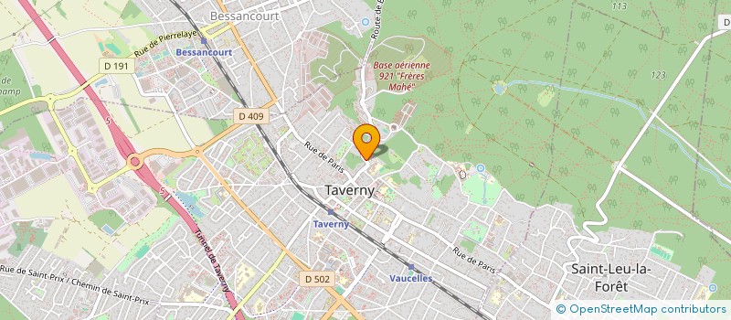 localisation de l'entreprise MONETTE  TAVERNY