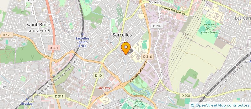 localisation de l'entreprise MONEUS IMMO  SARCELLES