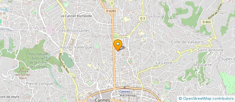 localisation de l'entreprise MONEYCARE à CANNES