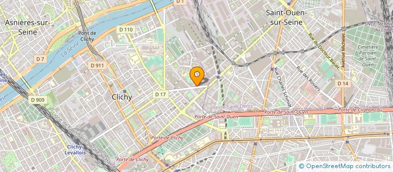localisation de l'entreprise MONEYGLOBE à CLICHY