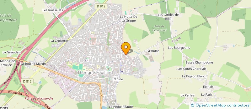 localisation de l'entreprise MONEYTREE  THORIGNE-FOUILLARD