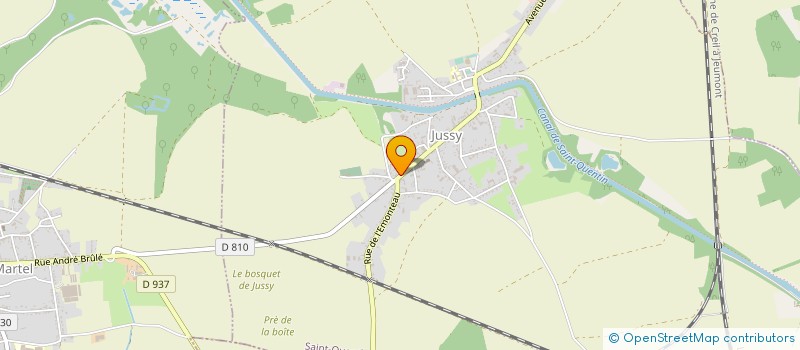 localisation de l'entreprise MONF INVEST  JUSSY