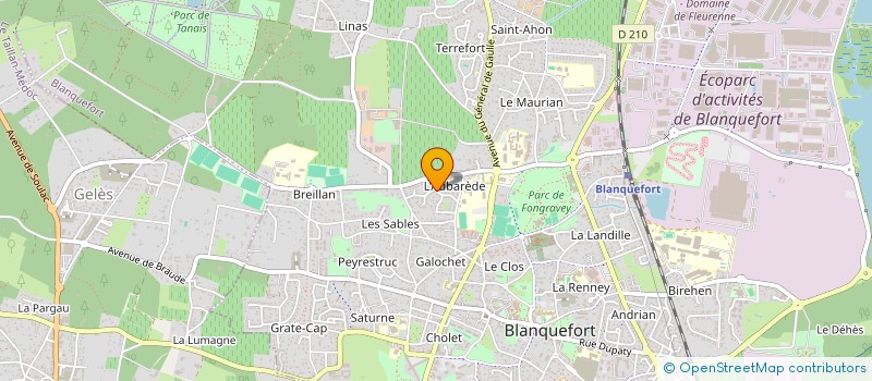 localisation de l'entreprise MONFAUCON à BLANQUEFORT
