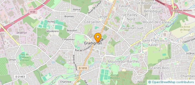 localisation de l'entreprise MONFLEURANDCO  GRADIGNAN