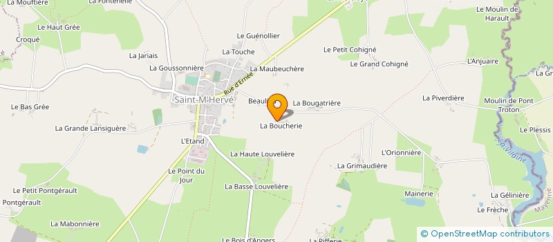 localisation de l'entreprise MONFORT  SAINT-M'HERVE