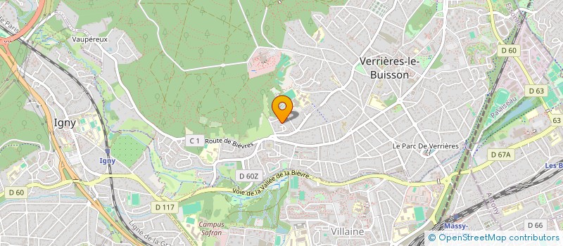 localisation de l'entreprise MONFORT à VERRIERES-LE-BUISSON