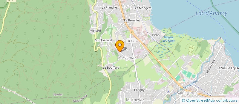localisation de l'entreprise MONFORT SARL à SEVRIER