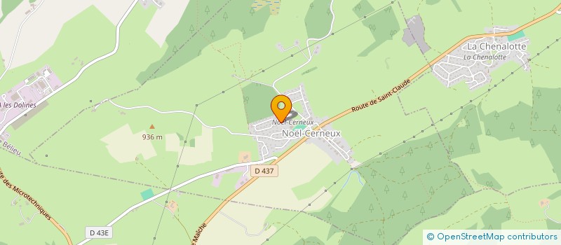 localisation de l'entreprise MONFRA 25  NOEL-CERNEUX