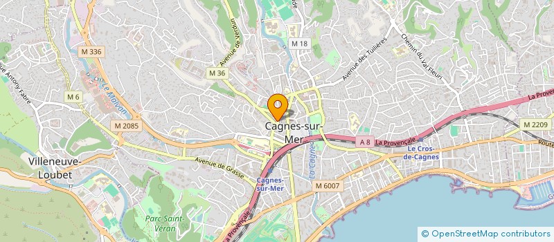 localisation de l'entreprise MONFROY LOUBET à CAGNES-SUR-MER
