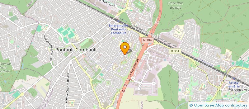localisation de l'entreprise MONFUTUR  PONTAULT-COMBAULT