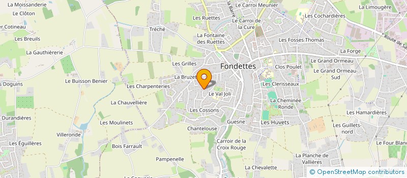localisation de l'entreprise MONG  FONDETTES