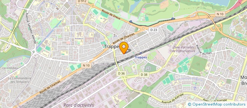 localisation de l'entreprise MONGBAWEDE TRANSPORT à TRAPPES