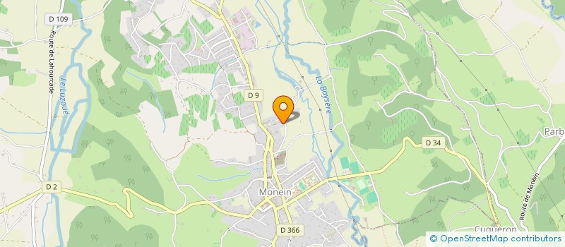 localisation de l'entreprise MONGE à MONEIN