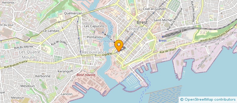 localisation de l'entreprise MONGE ATLANTIQUE à BREST