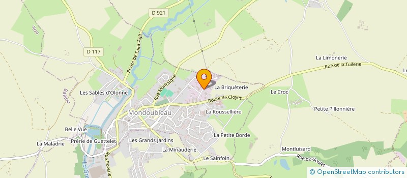 localisation de l'entreprise MONGE MATERIEL MEDICAL  MONDOUBLEAU