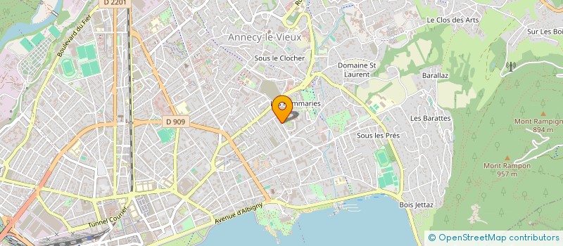 localisation de l'entreprise MONGE PANTHEON à ANNECY