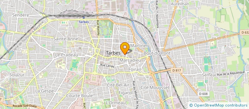 localisation de l'entreprise MONGEARD MONSEGU TOUCHARD SDF à TARBES
