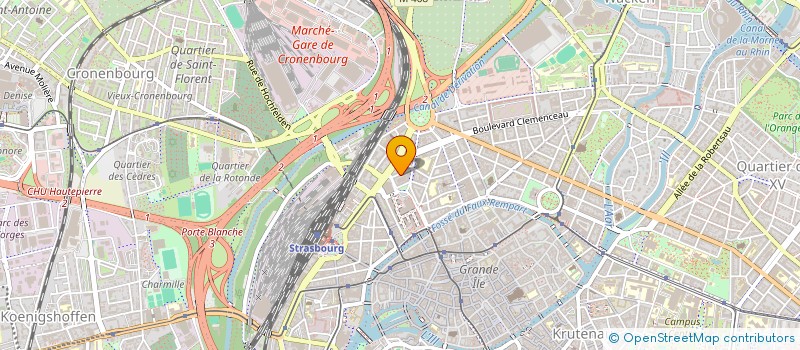 localisation de l'entreprise MONGEL à STRASBOURG