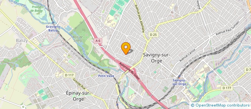 localisation de l'entreprise MONGELLAZ CONST à SAVIGNY-SUR-ORGE